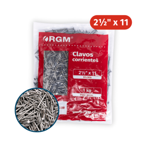 CLAVO 2 1/2" x 11 / BOLSA 1KG