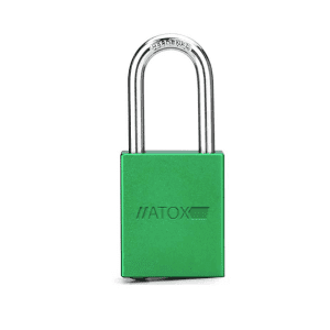 Candado De Bloqueo En Aluminio – Verde.