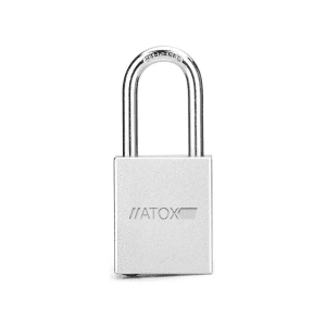 Candado De Bloqueo En Aluminio - Blanco.