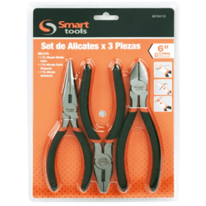 Juego 3 alicates (2 de 6", 1 de 8") Profesional - Smart