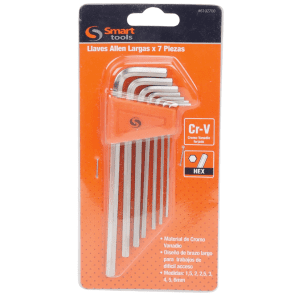 Juego llaves allen largas de 7 Pzs 1,5 a 6,0 MM - Smart