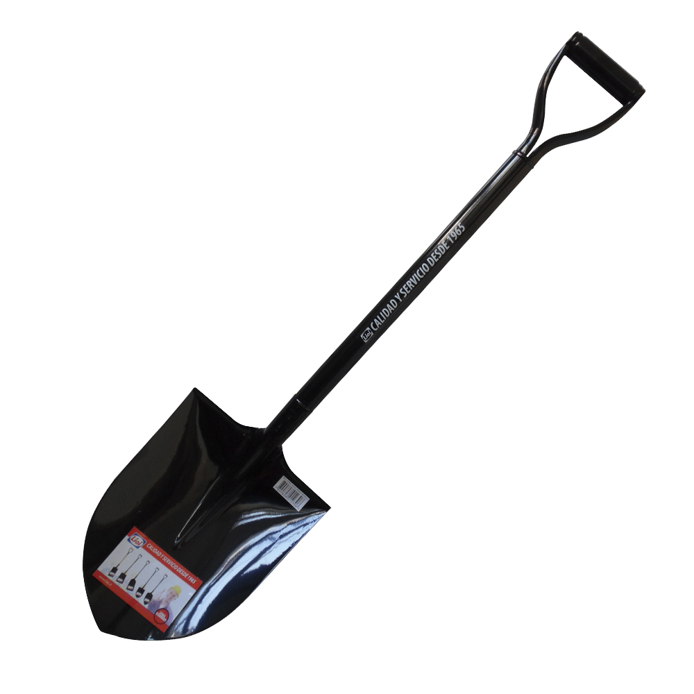 Pala Punta Huevo Mango Metalico