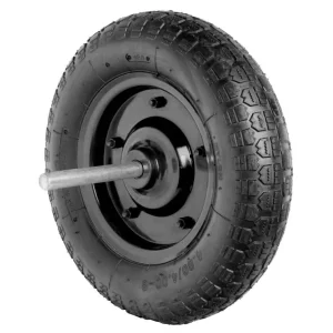 Rueda Para Carretilla Pantanera Pro 400X8 Tapa Negra