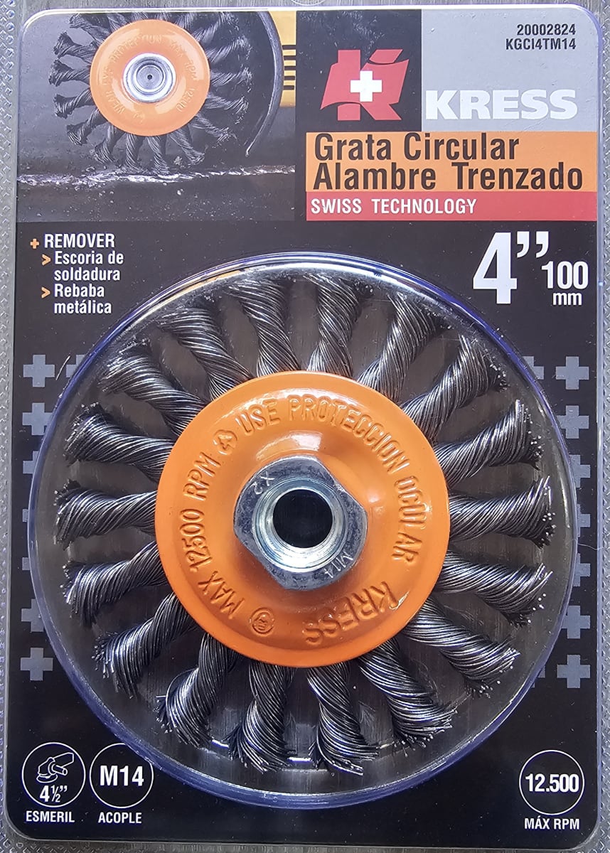 Grata Kress KGCI4TM14 Circular 4 AL. Trenzado M1
